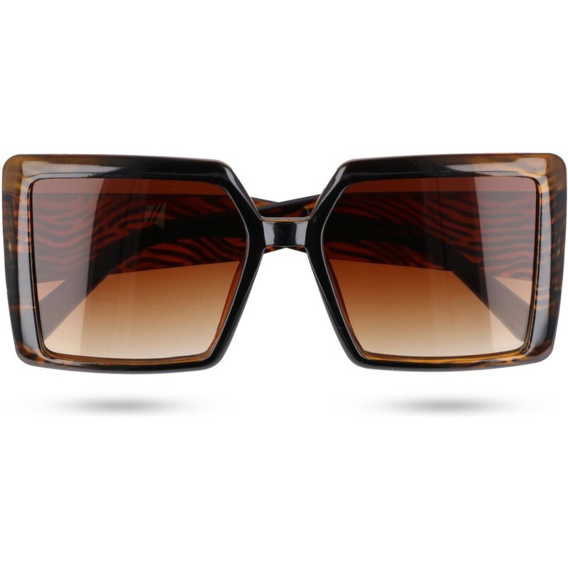 Sunmania Hnědé oversized dámské sluneční brýle „Beauty 87959043