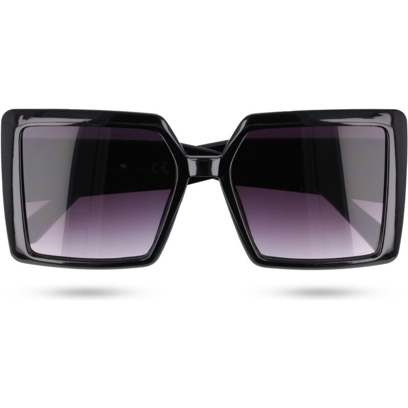 Sunmania Černé oversized dámské sluneční brýle „Beauty"