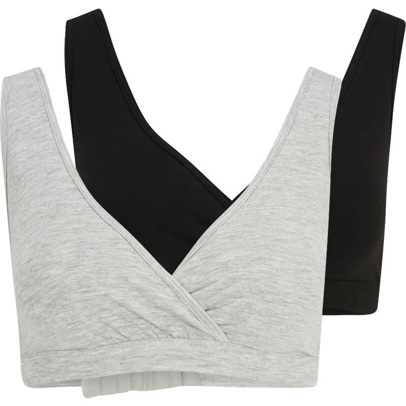 Lindex Maternity Podprsenka světle šedá / černá 81116202