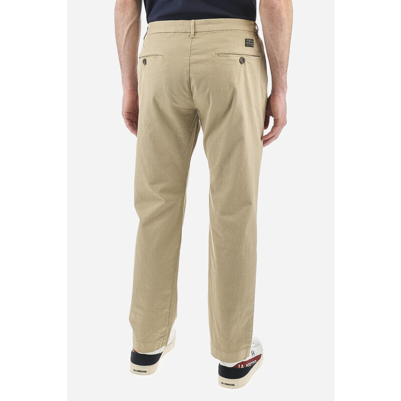 KALHOTY LA MARTINA MAN CHINO PANTS COTTON LINEN