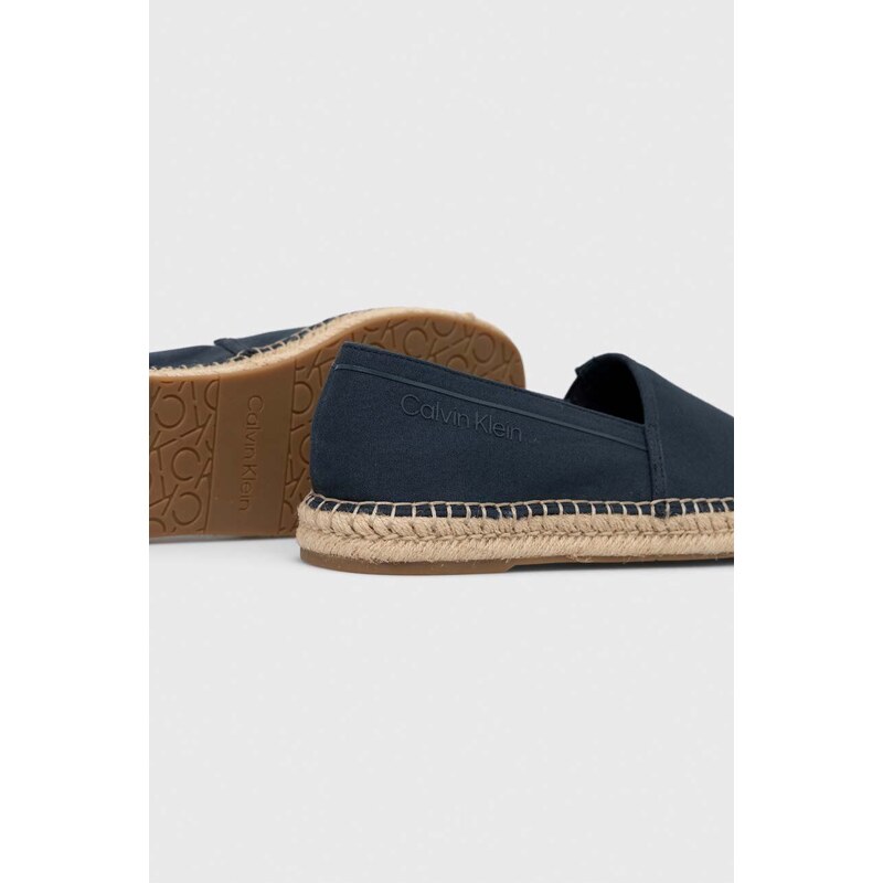 Espadrilky Calvin Klein ESPADRILLE CV tmavomodrá barva, HM0HM00539