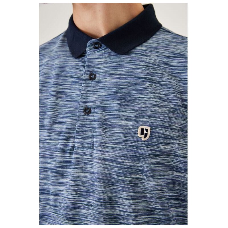 Pánské polo GARCIA mens polo ss 1050 indigo