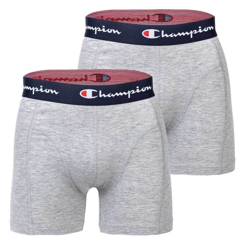 Champion Boxerky námořnická modř / šedý melír / červená / bílá