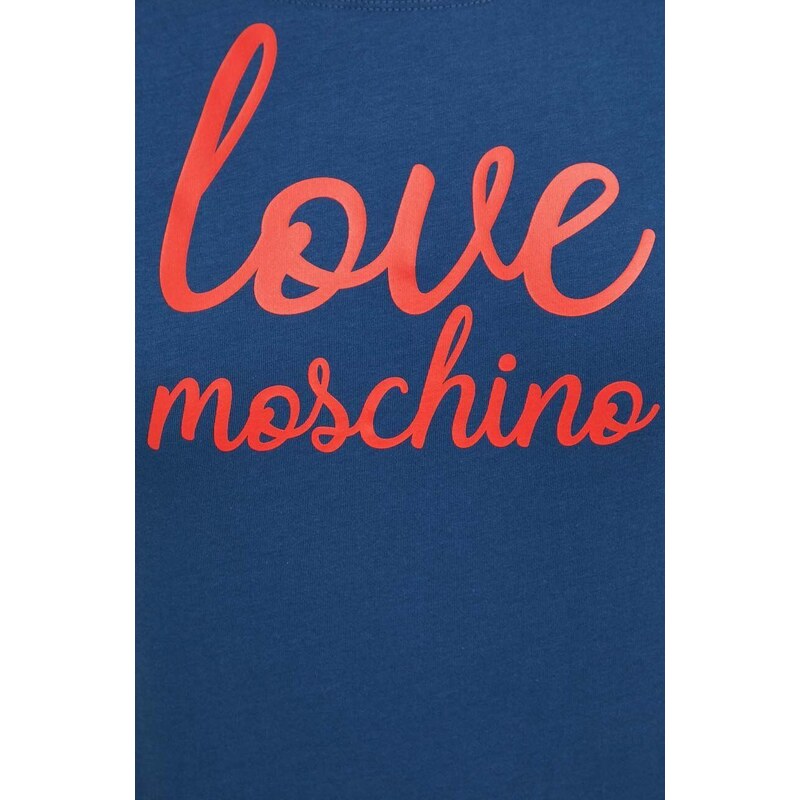 Bavlněné šaty Love Moschino mini