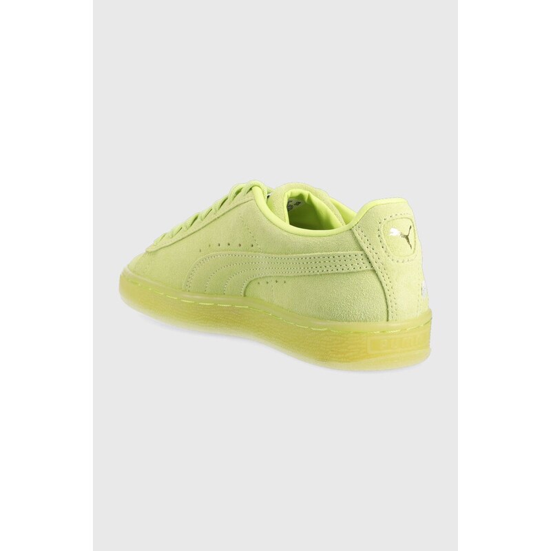 Semišové sneakers boty Puma Suede Classic XXI zelená barva, 374915
