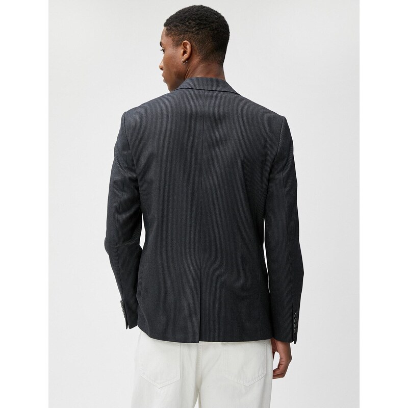 Koton Blazer Jacket with Pocket Detail and Buttons in a Slim Fit