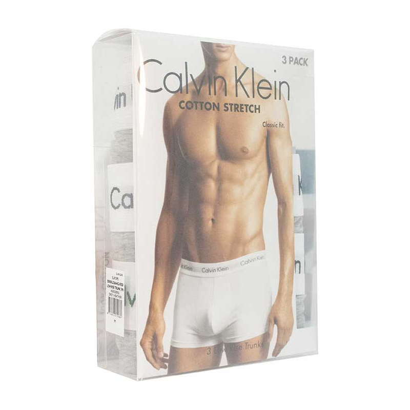 3PACK pánské boxerky Calvin Klein šedé (U2664G-KS0)