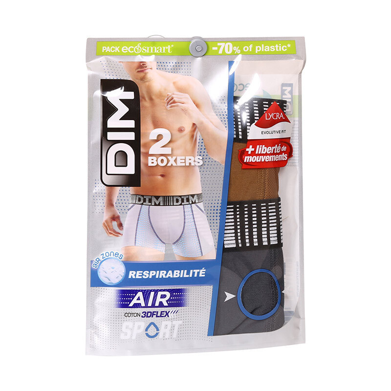 2PACK pánské boxerky DIM vícebarevné (DI0001N1-AA3)