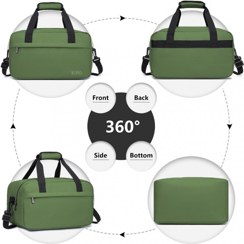 Kono E1960S Cestovní taška Zelená 35cm