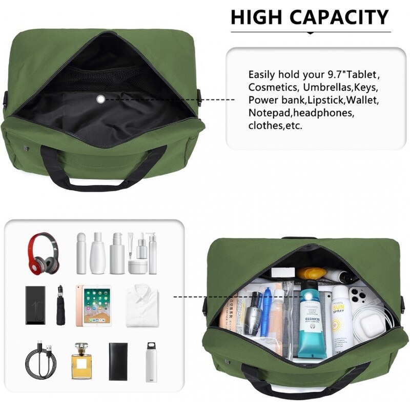 KONO cestovní / sportovní taška střední - 20L - zelená