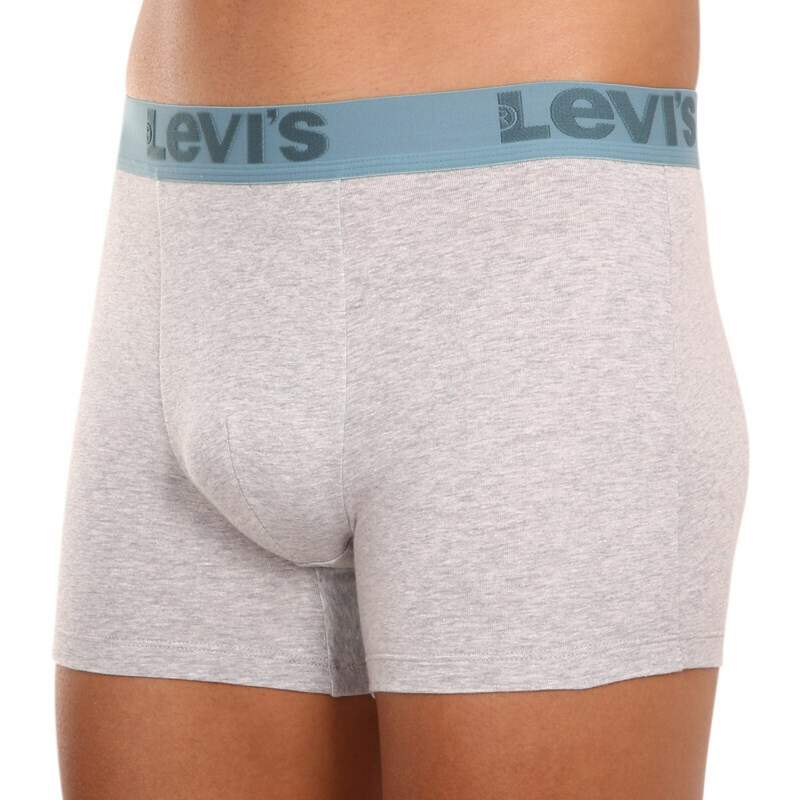 3PACK pánské boxerky Levis šedé (905045001 015)