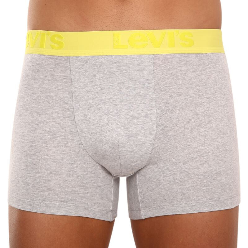 3PACK pánské boxerky Levis šedé (905045001 015)