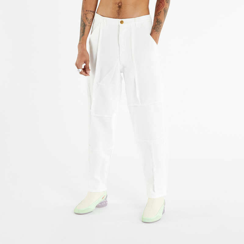 Pánské plátěné kalhoty Comme des Garçons SHIRT Pants Woven White