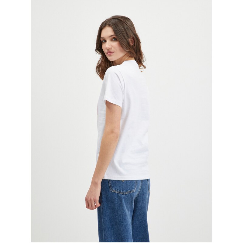 Bílé dámské tričko Converse - Dámské