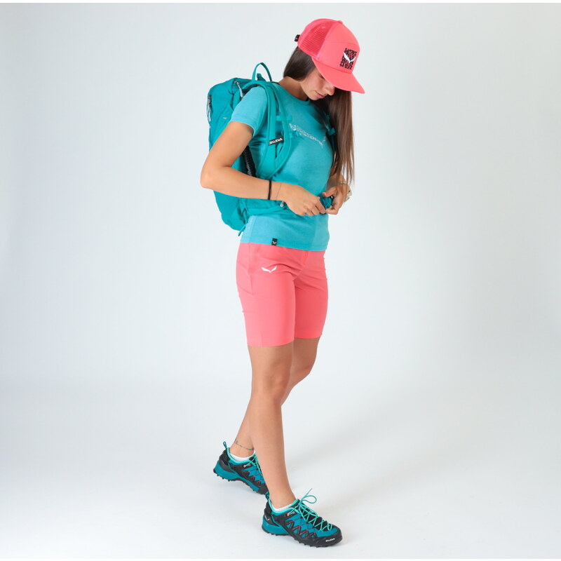 Dámské šortky Salewa Pedroc Cargo 3 Durastretch Shorts Calypso Coral