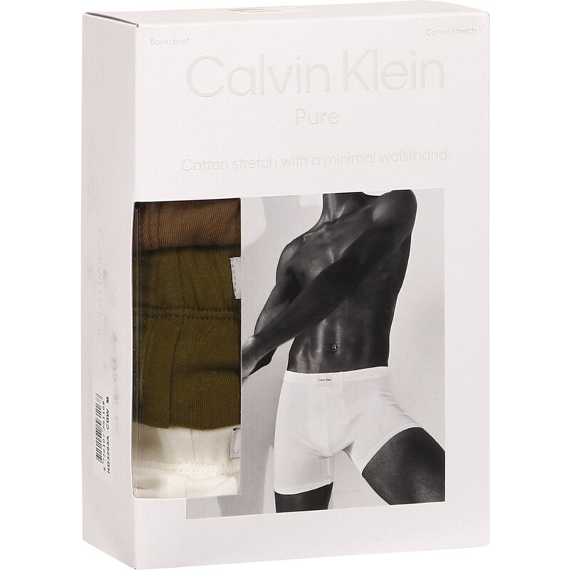 3PACK pánské boxerky Calvin Klein vícebarevné (NB3263A-CBW)