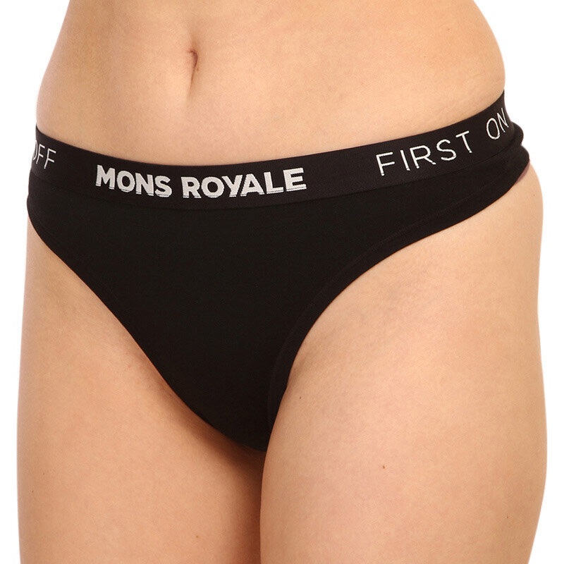 Dámská tanga Mons Royale merino černá