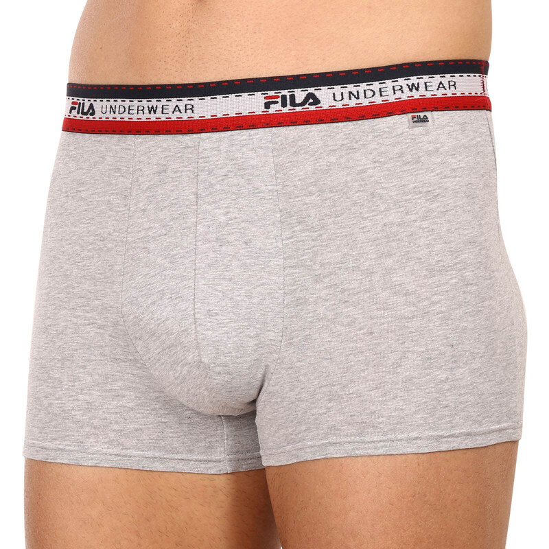 3PACK pánské boxerky Fila šedé (FU5059/3-400)