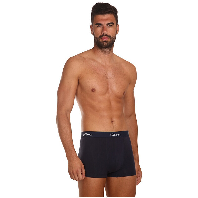 3PACK pánské boxerky S.Oliver tmavě modré (JH-34B-31184142)