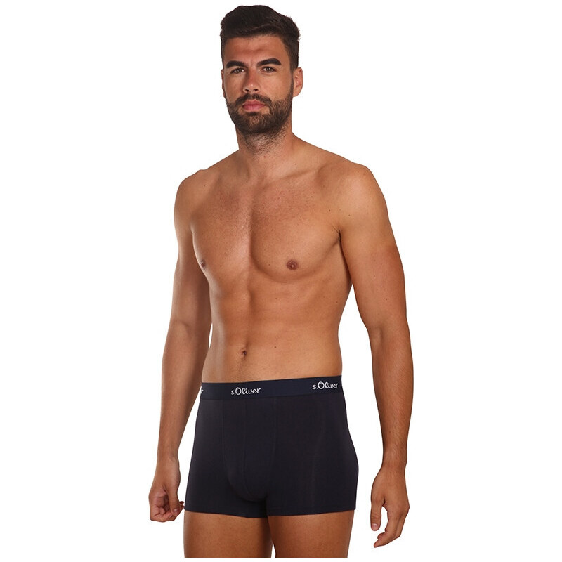 3PACK pánské boxerky S.Oliver tmavě modré (JH-34B-31184142)