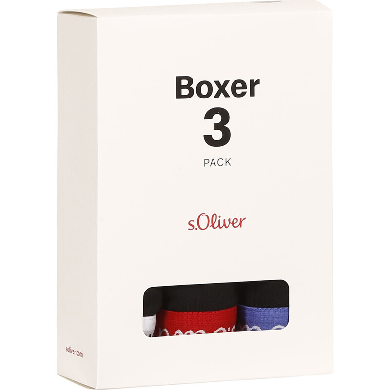 3PACK pánské boxerky S.Oliver černé (JH-34B-45972549)