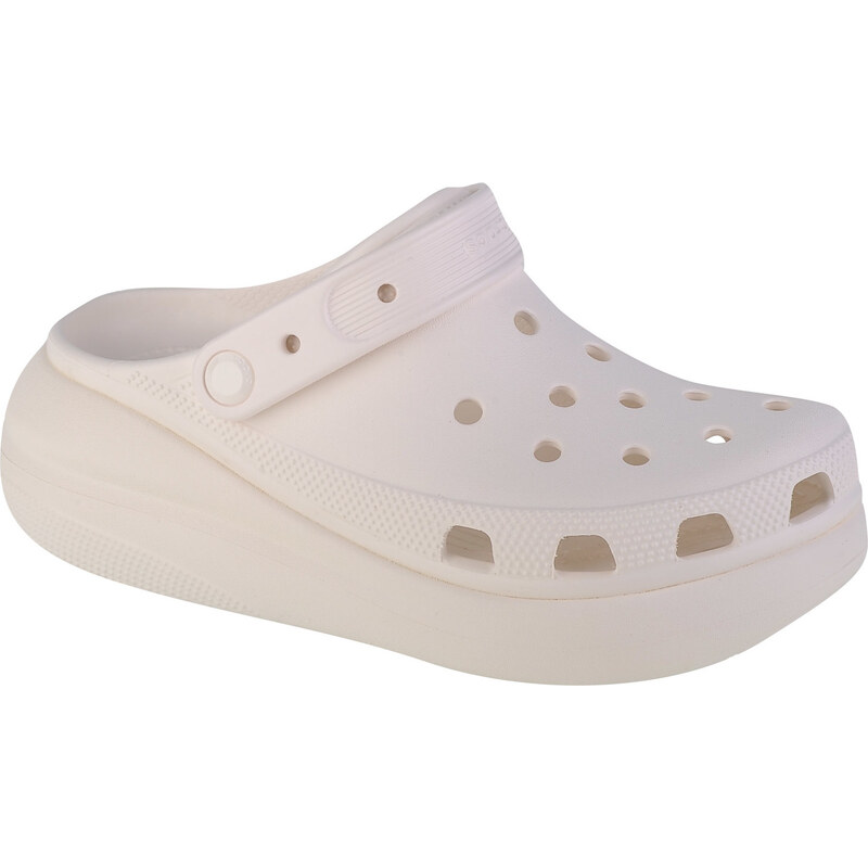 Smetanové pantofle Crocs Classic Crush Clog Smetanová 90958545