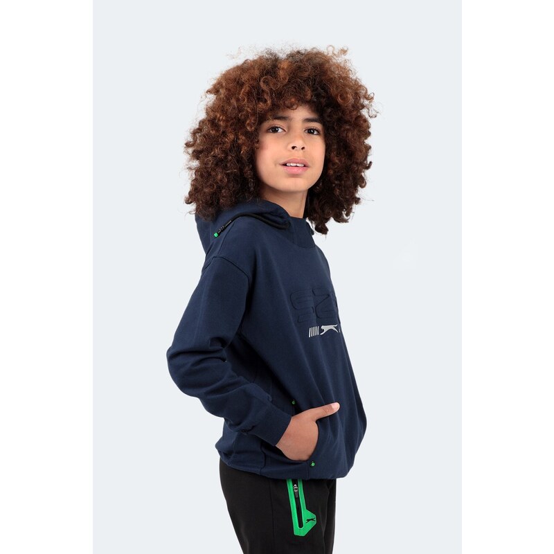 Slazenger Dror Kids Unisex Sweatshirt Navy Blue