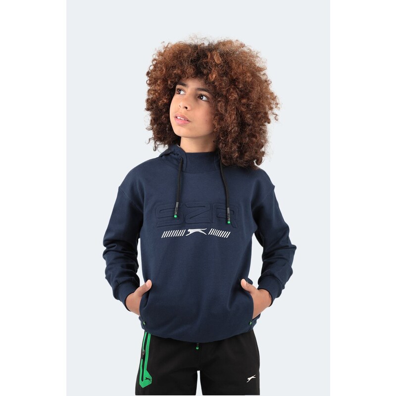 Slazenger Dror Kids Unisex Sweatshirt Navy Blue