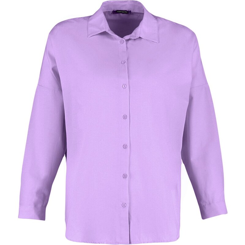 Trendyol Purple Oversize/Wide Fit Woven Shirt