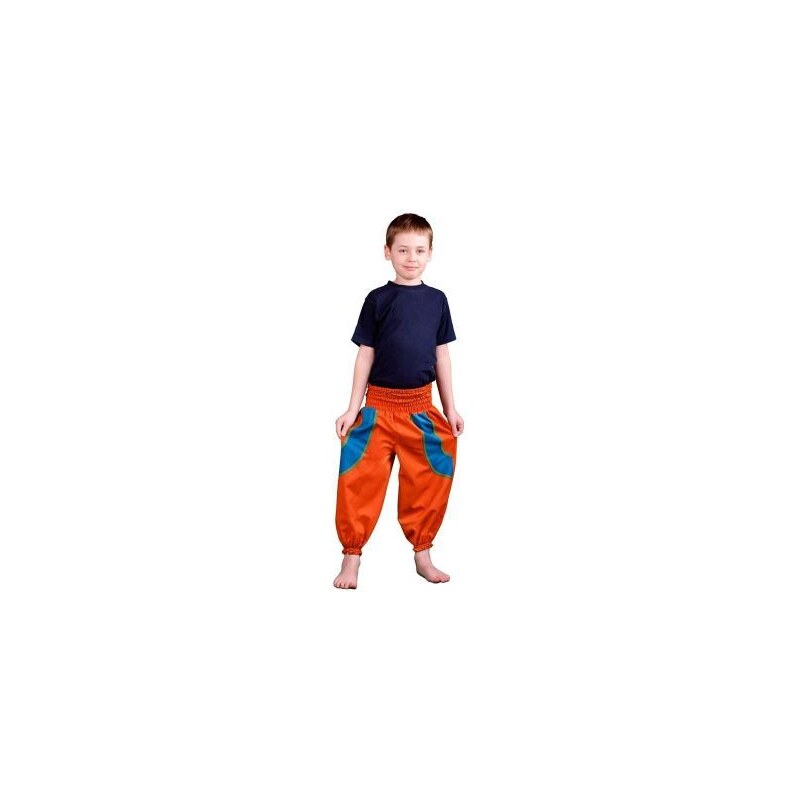 Dětské kalhoty oranžové