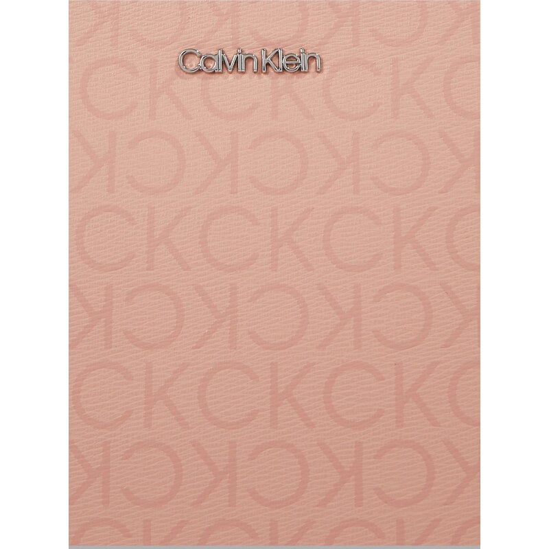 Růžová dámská vzorovaná kabelka Calvin Klein - Dámské