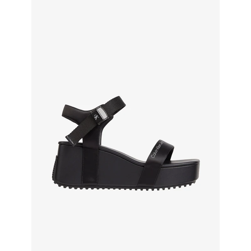 Černé dámské sandále na platformě Calvin Klein Jeans - GLAMI.cz
