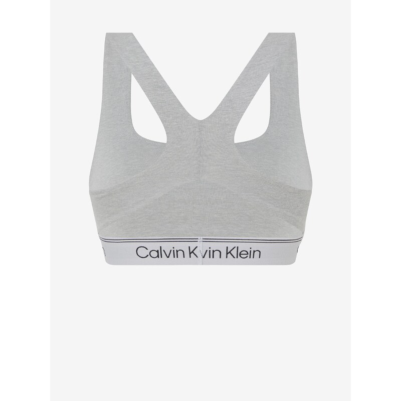 Světle šedá dámská sportovní podprsenka Calvin Klein Underwear - Dámské
