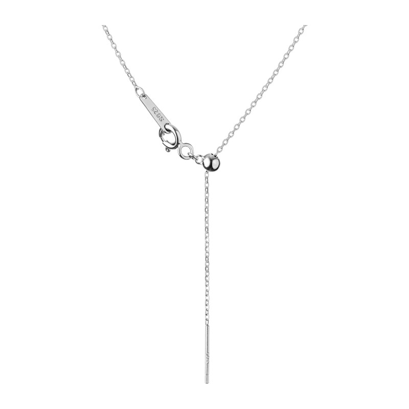 Gaura Pearls Stříbrný náhrdelník Attilia, sladkovodní perly, stříbro 925/1000