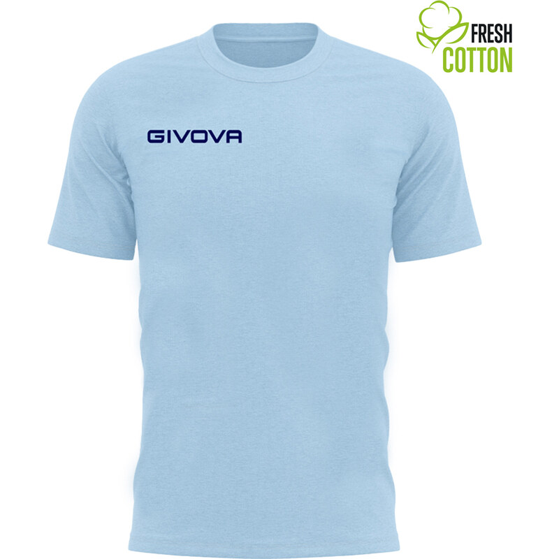 Bavlněné triko Givova Fresh azul claro L 109626192