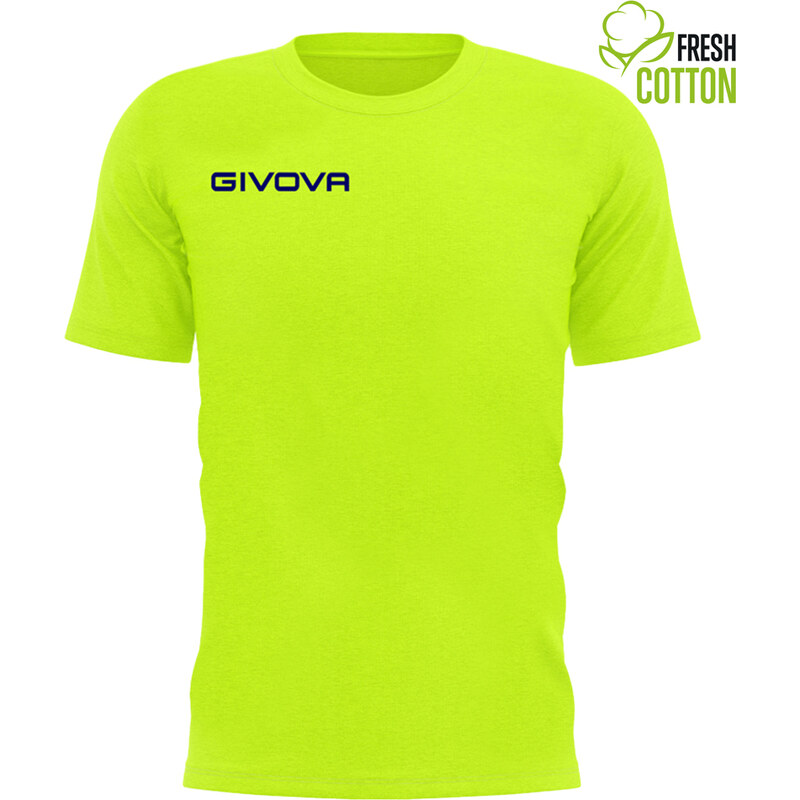 Bavlněné triko Givova Fresh amarillo fluo L 109626163