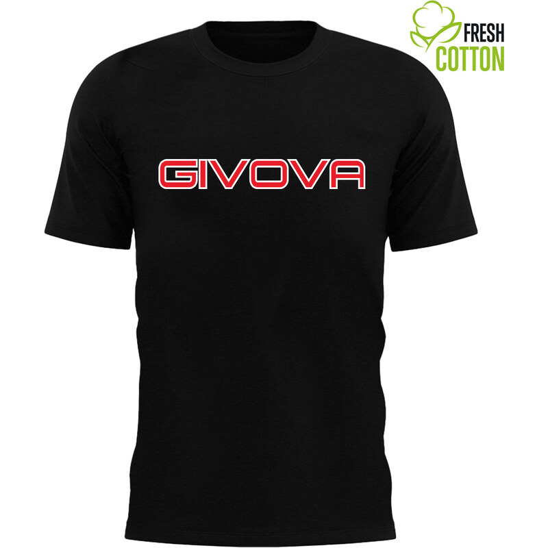 Bavlněné triko Givova Spot black 2XL 109626160