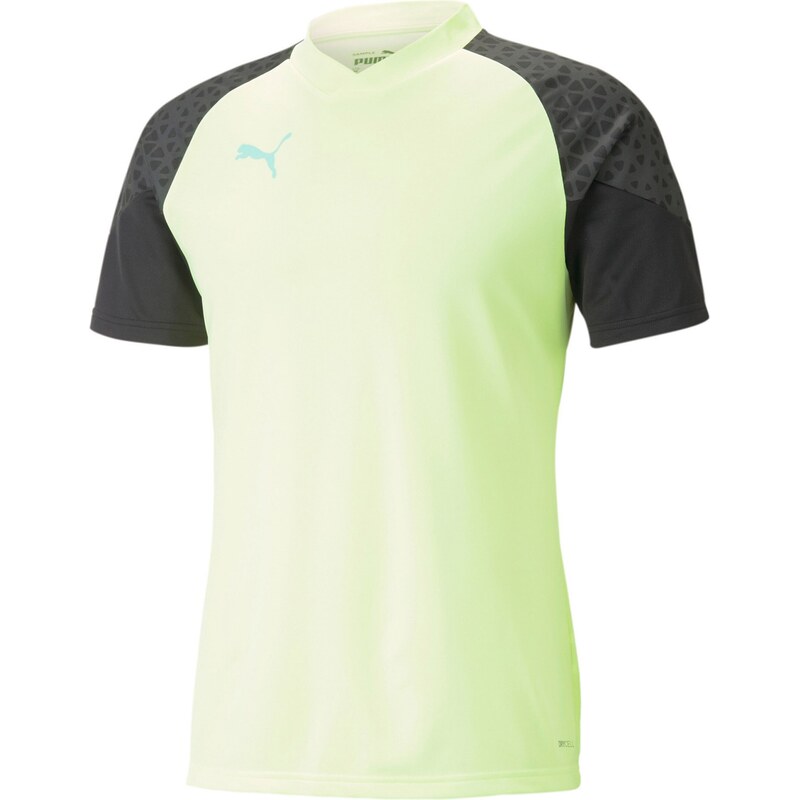 PUMA Funkční tričko svítivě žlutá / tmavě šedá / černá