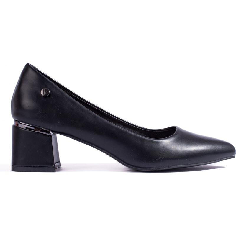 Women's pumps on low post black Vinceza