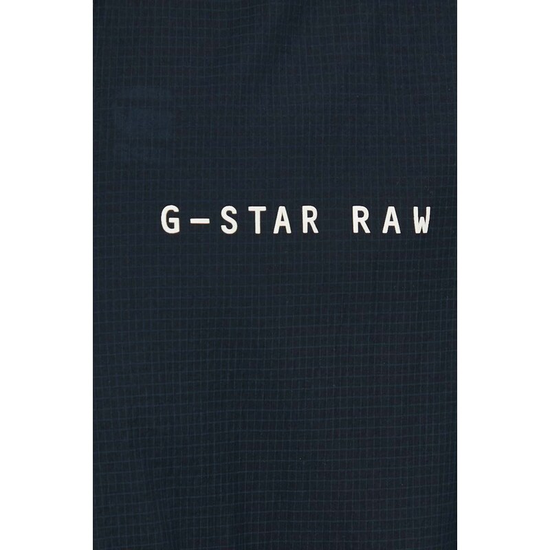 Bunda G-Star Raw pánská, tmavomodrá barva, přechodná, oversize