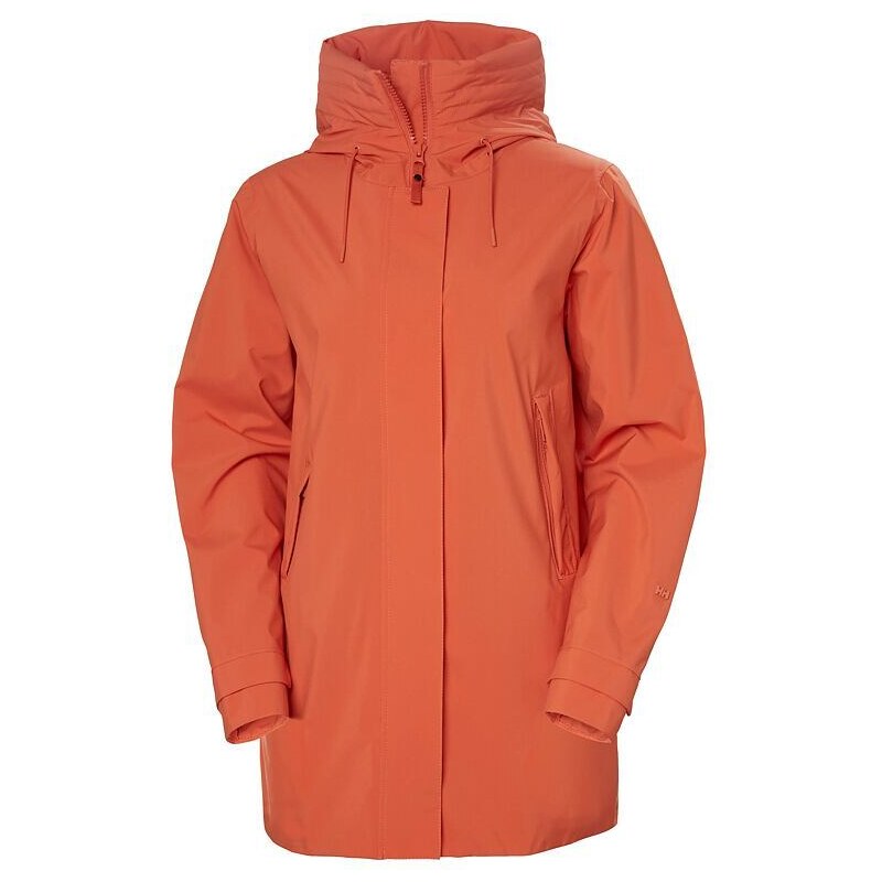 Dámský kabát HELLY HANSEN W VICTORIA MID LENGTH RAINCOAT 179 TERRACOTTA