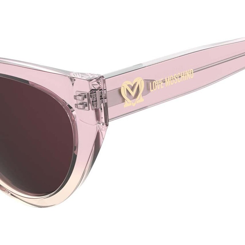 Sluneční brýle Love Moschino dámské, růžová barva