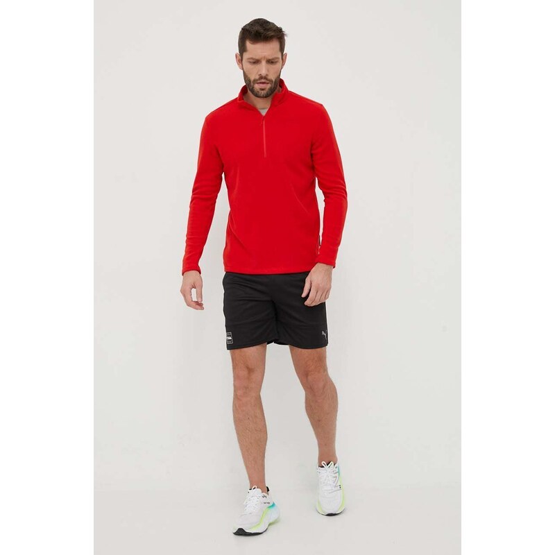 Sportovní mikina Jack Wolfskin Taunus červená barva, 1709522