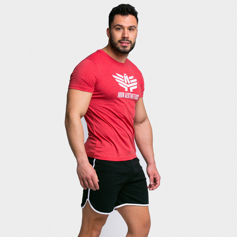 Pánské sportovní tričko Iron Aesthetics Fitsy, červené