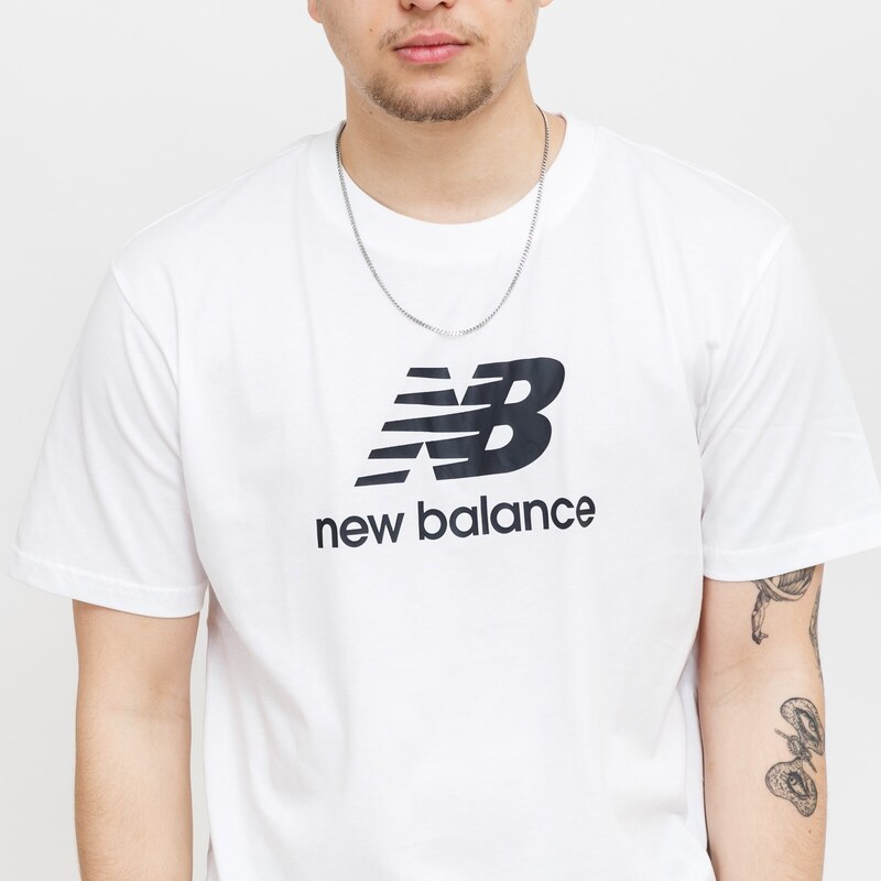 New Balance ESSENTIALS STACKED LOGO CO WT White