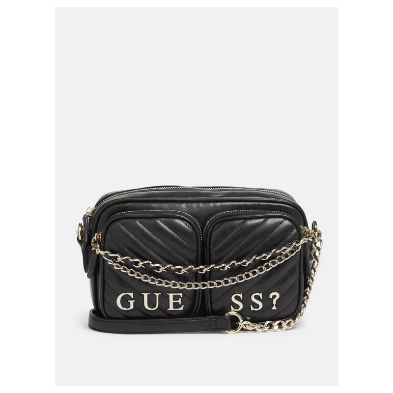 GUESS dámská kabelka, crossbody Cassie hladká černá