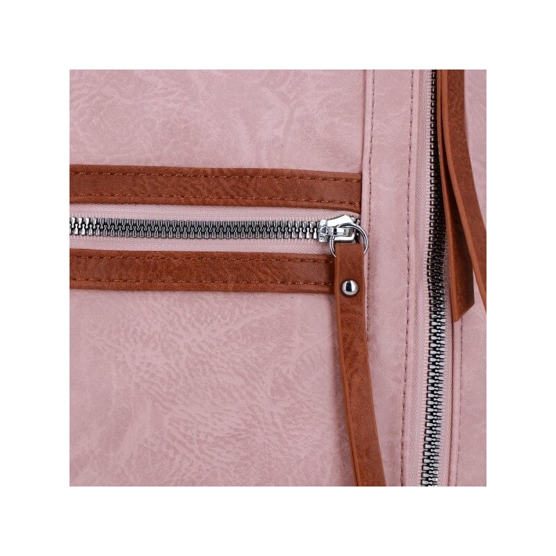 Dámská kabelka batůžek Herisson pudrová růžová 1502H302