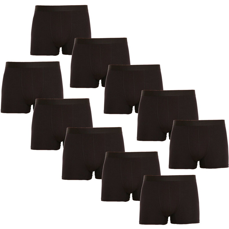 10PACK pánské boxerky Nedeto černé (10NB001) 100404635