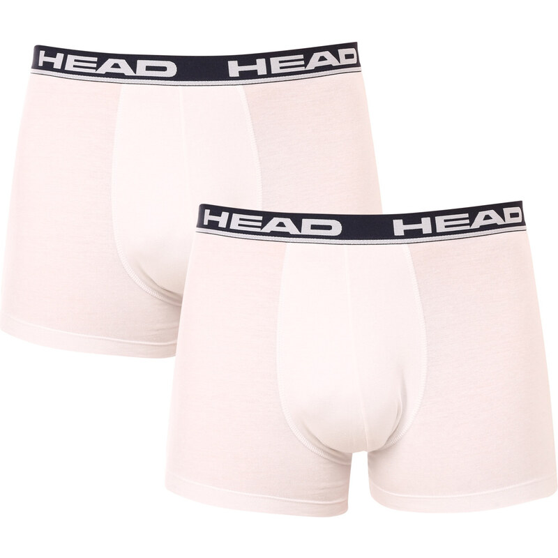 2PACK pánské boxerky HEAD bílé (701202741 013)