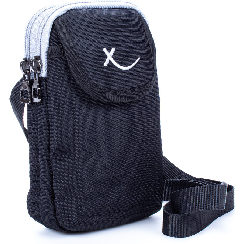 Bag Street Mini taška přes rameno nebo na opasek černá/šedá 4247